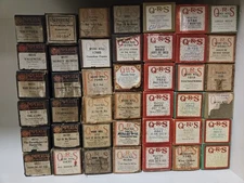 Vintage Q.R.S. and Imperial Piano Roll Lot of 42 -Word Roll Song Record Lot A FJ