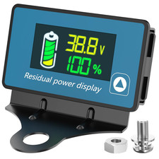Golf Cart Battery Meter, IPX7 Waterproof 8-120V Digital Battery Capacity Monitor