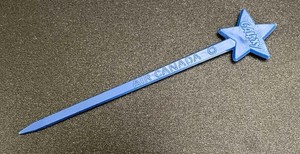 Vintage 1968 Air Canada Galaxy Swizzle Stick Crisp and Clean