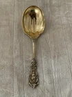 Reed & Barton Sterling Francis I Vermeil Berry Spoon 4.90 Ounces  9” Old Mark
