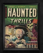 Vintage Horror Art Print Skeleton Ghoul Spooky Room Decor Gothic Art Vintage