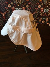 Columbia Omni-Shade Unisex white Fishing Hat W/ Neck Cover Size O/S PFG