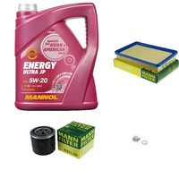 MANN-FILTER Inspektionspakete Mannol 5L Energy 5W-20 FüR KIA Cerato 1.6 2.0