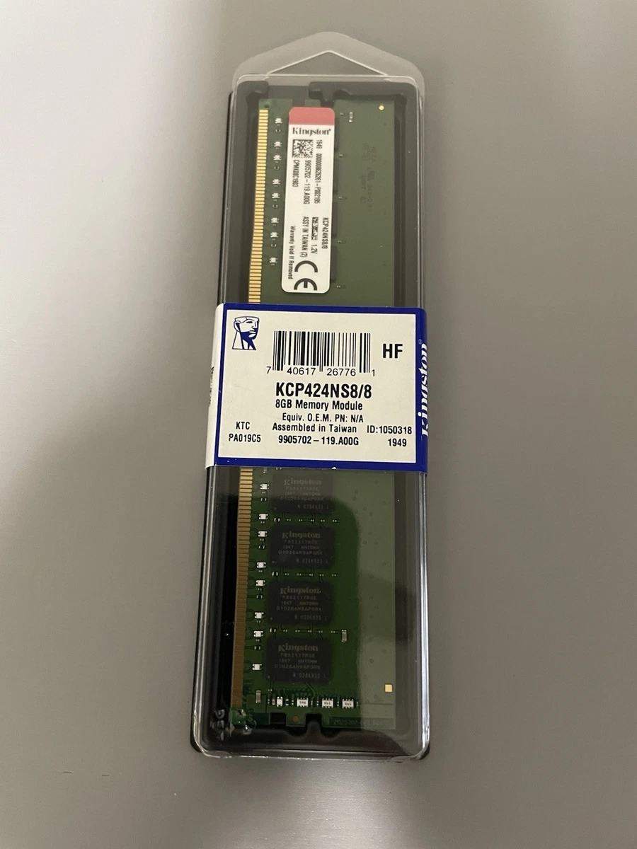 Kingston DDR4 8GB ×2 計 16GB　動作確認済み Kingston DDR4 SDRAM 8 GB Capacity per Module Memory (RAM) for sale