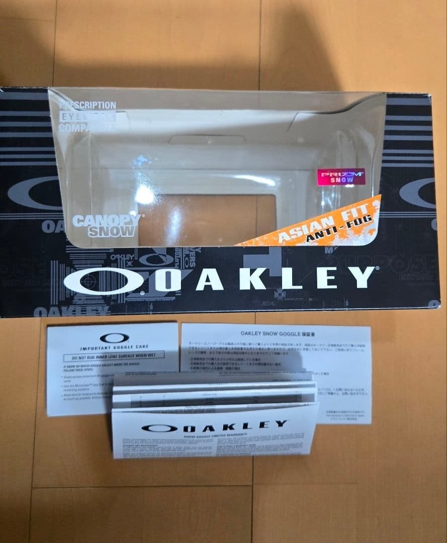 美品　オークリー　スノゴーグル CANOPY PRIZM ASIAN FIT OAKLEY Canopy Prizm Asian Fit Snow Goggles Lightly Used Clean