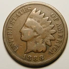 1888 Indian Head Cent Penny G-VG  "Not Cleaned - Actual Coin Pictured"