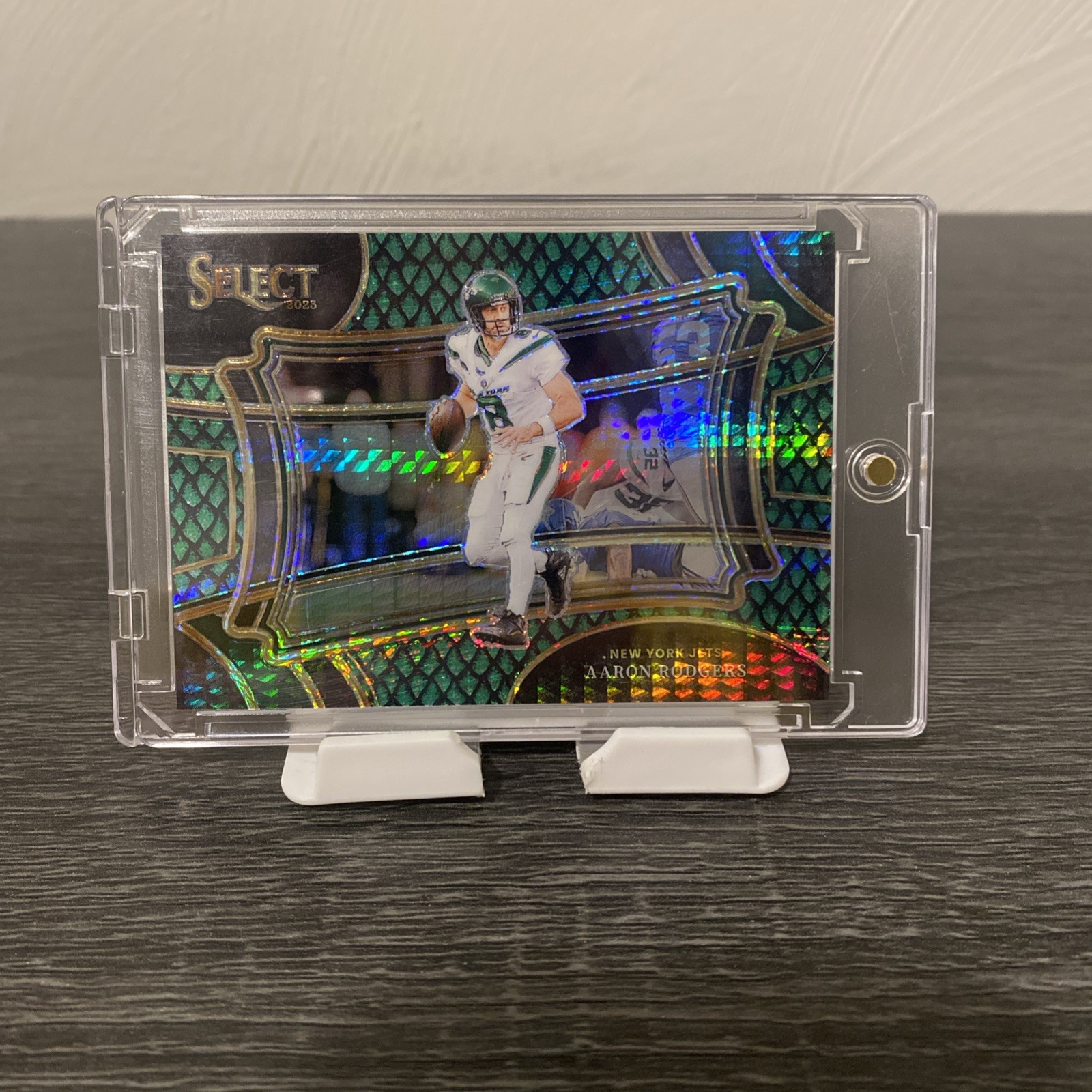 2023 Panini Select - Field Level Aaron Rodgers #375 Dragon Scale Prizm /70