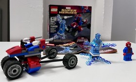 LEGO 76014 Marvel Spider-Man vs Electro Spider-Trike COMPLETE w/ Box & Manual. 