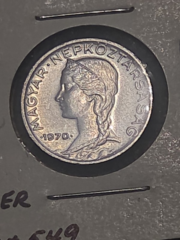 Hungary – 5 Filler 1970 BP BU Mintage : 3900000 
