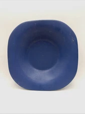 Blue Ginger Matte Blue Stoneware Dinner Plate 8.5" x 2" Deep Salad/Soup Plate