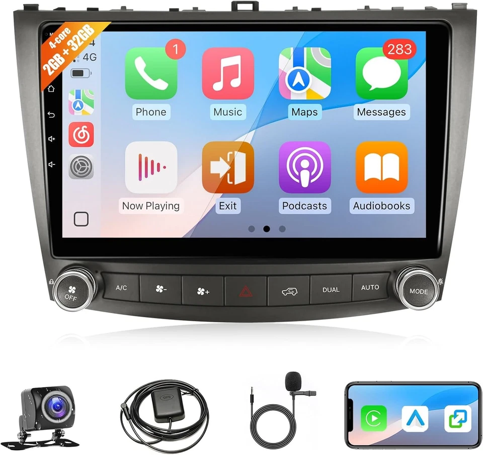For Lexus IS250 IS350 2006-2010 Android 12 CarPlay Car Stereo Radio 2+32GB Foto 4 de 4