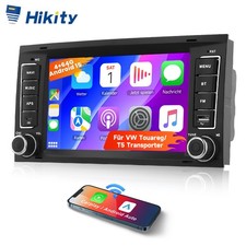 Android 15 Carplay SWC 4+64G USB GPS WiFi FM Navi Für VW Touareg 7L 2003-2009