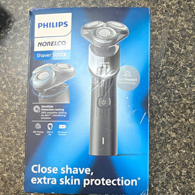 Philips Norelco Shaver 5000X Wet/Dry Cordless 3-Head Rotary Facial Shaver