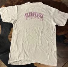 Vintage 1993 Sleepless In Seattle Promo Shirt Size Xl Pink And White Murina