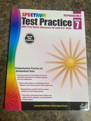 Test Practice, Grade 7 by Carson Dellosa Education (2013, Trade Paperback)