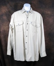 Vintage Levi Men's Long Sleeve Shirt-Cotton - Size: Large - Excellent 