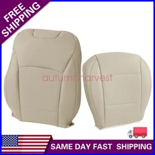 New Driver Side Bottom & Top Leather Seat Cover Tan For 2015-2019 Subaru Outback