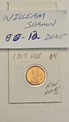 wheat penny 1909 VDB LINCOLN CENT RED BU 1909-P V.D.B LOT #4 NICE RED UNC