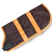 Breathe Comfort Ripstop Dog Blanket, Chocolate/Orange, 24" Large - Waterproof...