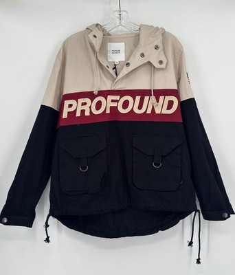 Profound Aesthetic Logo Hooded Cargo Jacket S Outdoors NWT