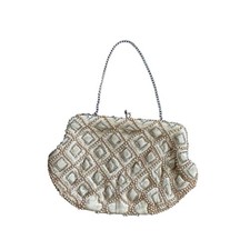 VTG Beaded Purse Bag by Debbie Made in Japan Flapper Night Out Chain READ