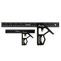 Faithfull Prestige Kombinationswinkel 150 Mm & 300 Mm Schwarz, Aluminium Faic