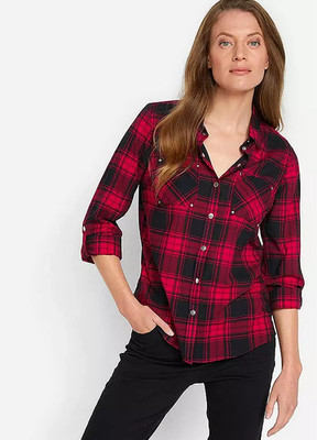 Freemans Red Tartan Shirt    UK 16    (FJ113-8)