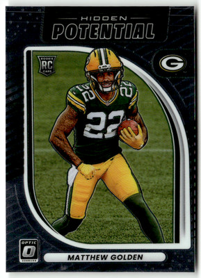 Panini 2025 Donruss Optic NFL No. 6 Matthew Golden Rookie Hidden Potential Base