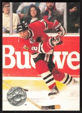 Brent Sutter, 1991-92 Pro Set Platinum, #164, Chicago Blackhawks,