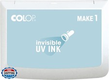 COLOP Make 1 Invisible Ink Stamp Pad, with Non-Toxic Premium Ink, Water-Based