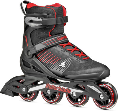Rollerblade ZETRABLADE, Inline Skates Für Männer, Fitness Inliner, Schwarz/Rot