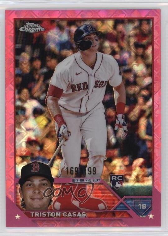 2023 Topps Chrome Logofractor Edition Pink Refractor 169/199 Triston Casas 07i7
