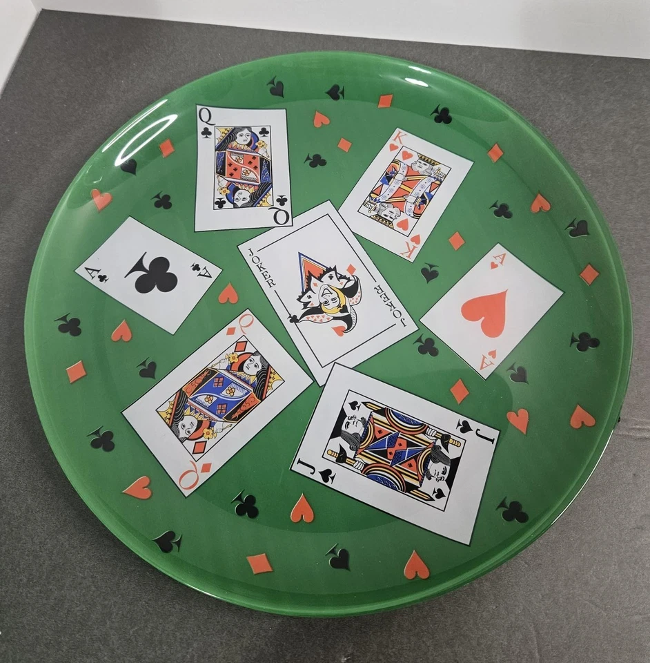 Plato para servir tarjetas de fiesta Luminarc 12 1/2" de vidrio - Hecho en Francia Foto 2 de 4