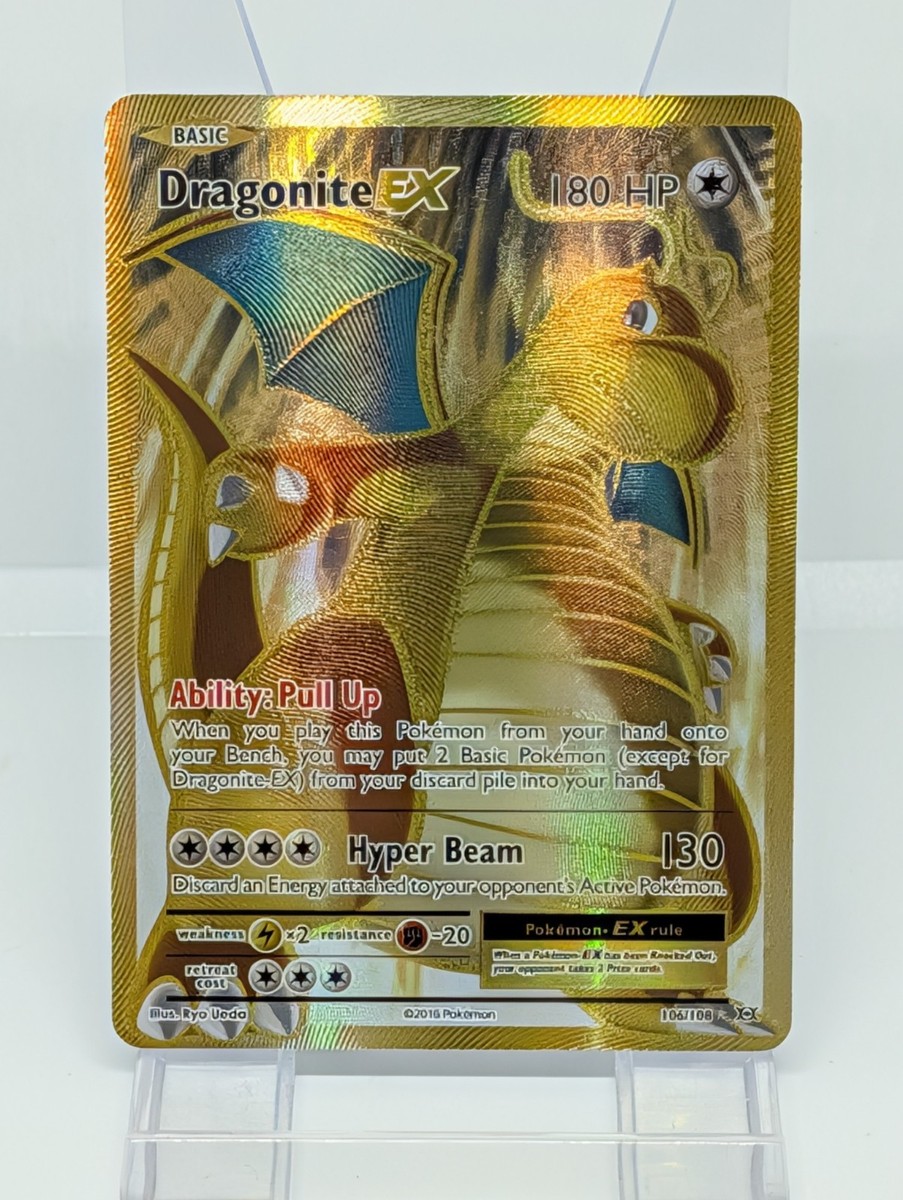 Pokemon Dragonite EX (Full Art) Ultra Rare XY - Evolutions 106/108