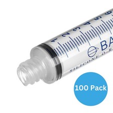 10cc BASIK Feeding Reusable Syringe Silicone O-ring ENFit Tip 100/pak Hand Feed