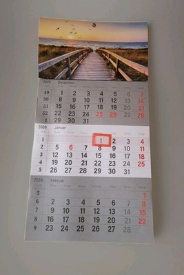 Angebot Bis 30 Mai. Neue   2026 Monat  Wandkalender  2026 Neu   Ca46x24cm 