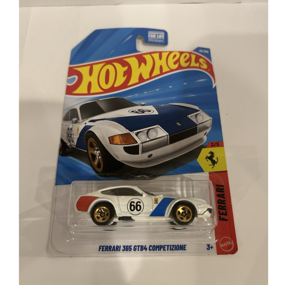 Hot Wheels Ferrari 365 GTB4 Competizione White Blue Red 2023