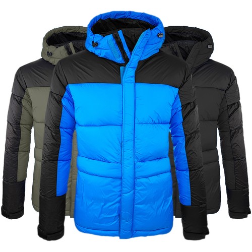 Giubbotto Uomo Invernale Giubbino Imbottito Piumino Lungo Giaccone VEQUE |  eBay