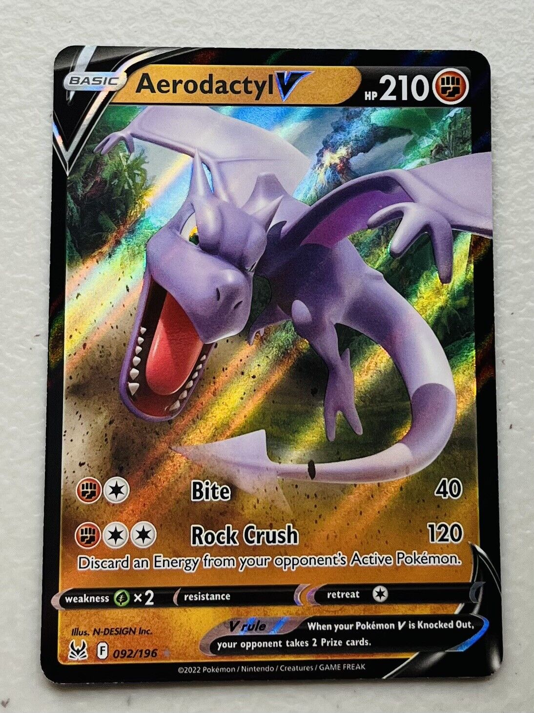 Aerodactyl V - 092/196 - Lost Origin – Card Cavern Trading Cards, LLC