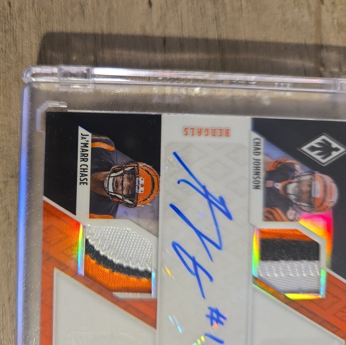 2021 Phoenix Ja'Marr Chase RC Chad Johnson AJ Green Triple Patch