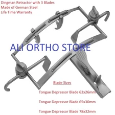 Dingman Mouth Gag Retractor Complete Set German Dental Surgical instruments CE