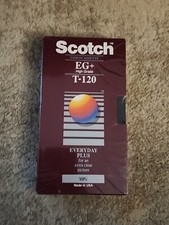 New Sealed Scotch EG High Grade T-120 VHS Tape Blank