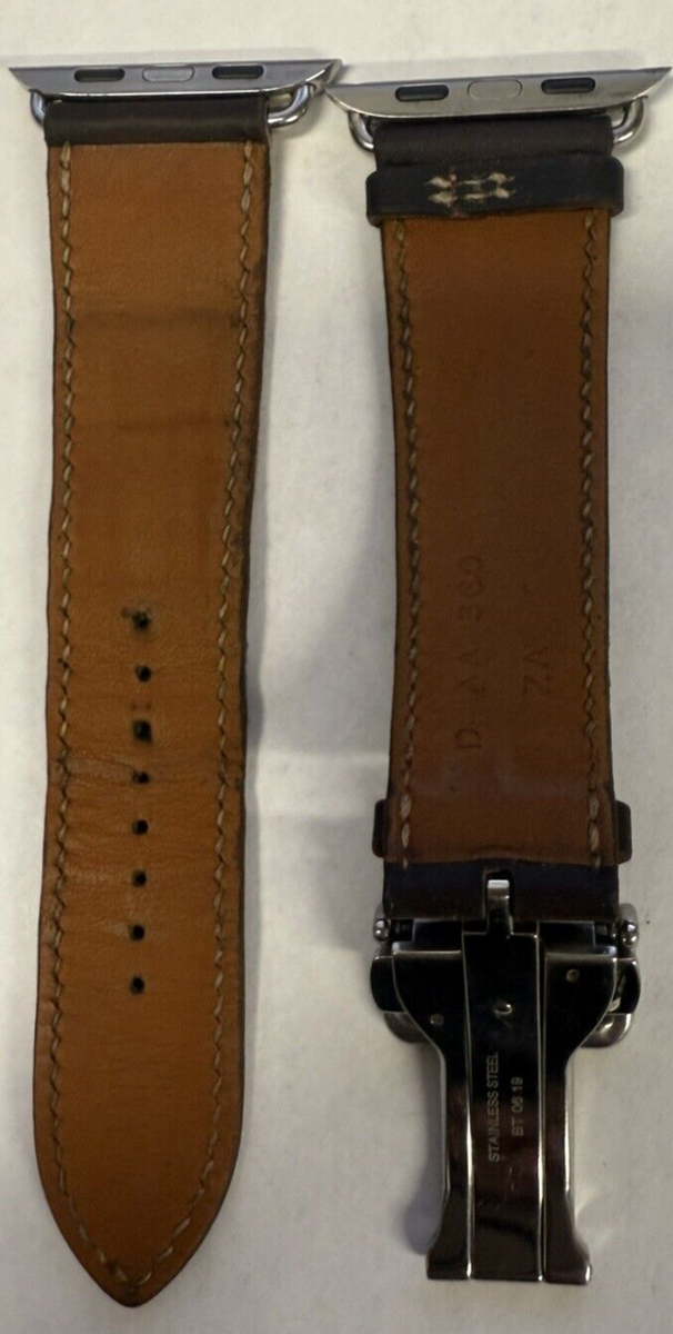 時計 Apple Hermes Ebene Deployment Buckle 時計 Apple Hermes Ebene Deployment Buckle Genuine Apple Watch