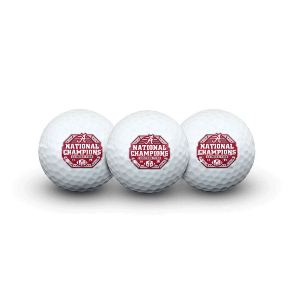 Team Effort National Football Champions 3 Golf Balls - Alabama Crimson Tide