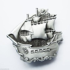 Original Pirate Ship Warship Boat Belt Buckle