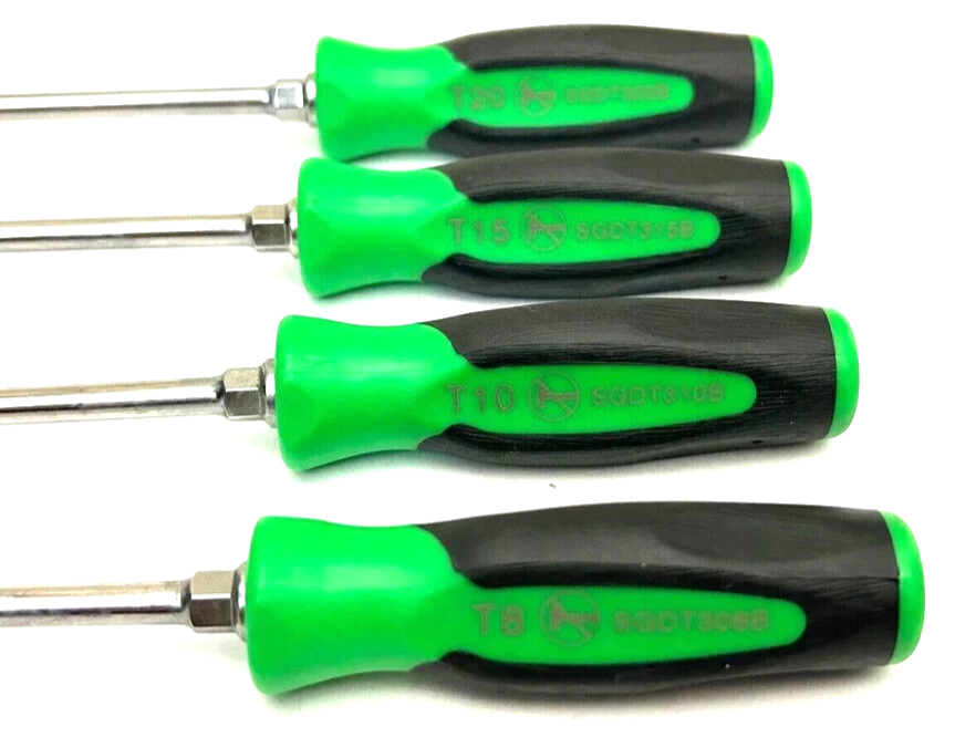 New Snap-on™ SGTX40BG 4-Piece Green Soft Grip Mini Torx