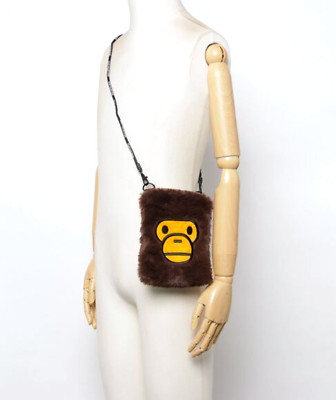 New A Bathing Ape BABY MILO FAUX FUR MINI MOBILE BAG from BAPE BABY MILO STORE