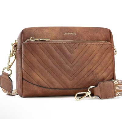 ZOPPEN Anti Theft Crossbody Bags for Women Trendy Quilted Small Crossbody Purse