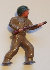 Barclay Lead Soldier B234 No. 906, Soldier Charging, Pod Foot