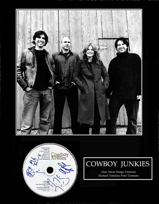 COWBOY JUNKIES  signed and framed LAY IT DOWN cd booklet        Full band signed